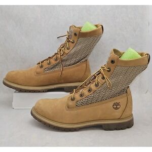 EUC Timberland Women's Open Weave "6 Boots in Wheat A13GC Women's Size 10